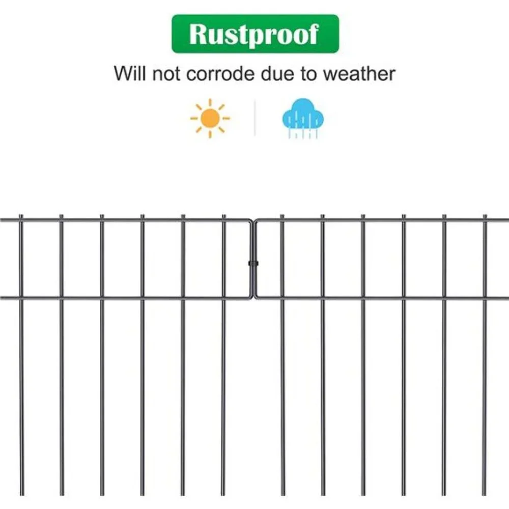 19 Pack Animal Barrier Fence, 17 in(H) X 20 Ft(L) Decorative Garden Fencing
